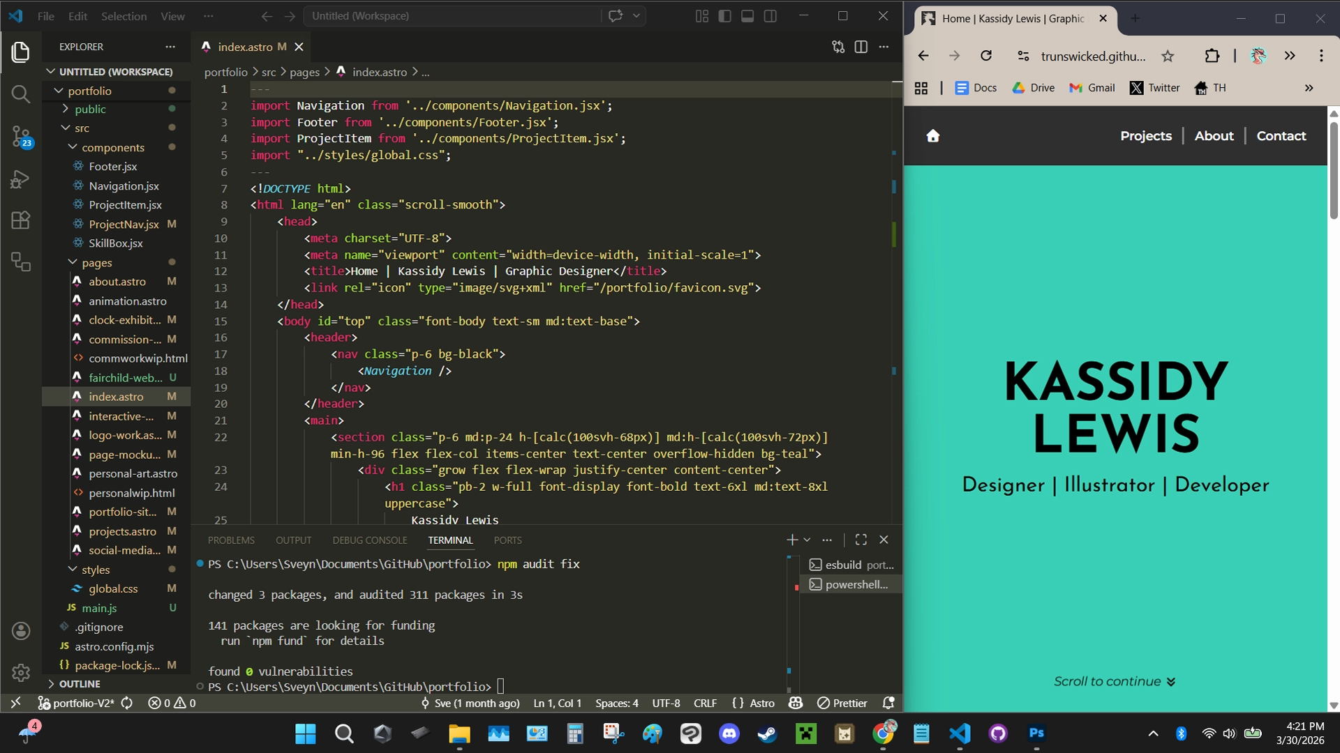 Screenshot of HTML code within a code editing program
